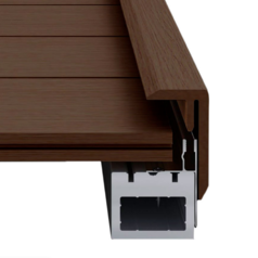 LEGRO ULTRA Natural Композитный уголок F-профиль Walnut