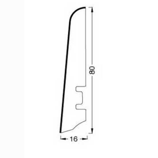 Tecnorivest Прямой со скосом 80x16 Дуб Арктика прямой со скосом 80х16